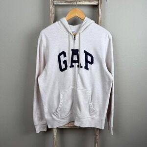 Essential Gap Spellout Zip Hoodie size Medium